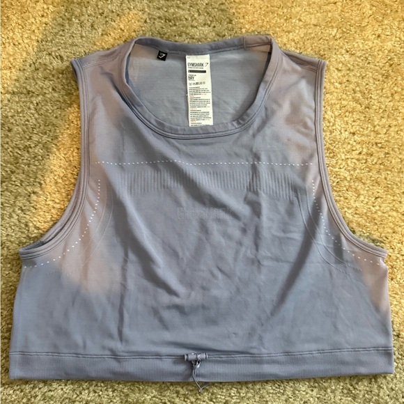 Gymshark Tops - Gymshark Cropped Workout Tank With Adjustable Drawstring Hem